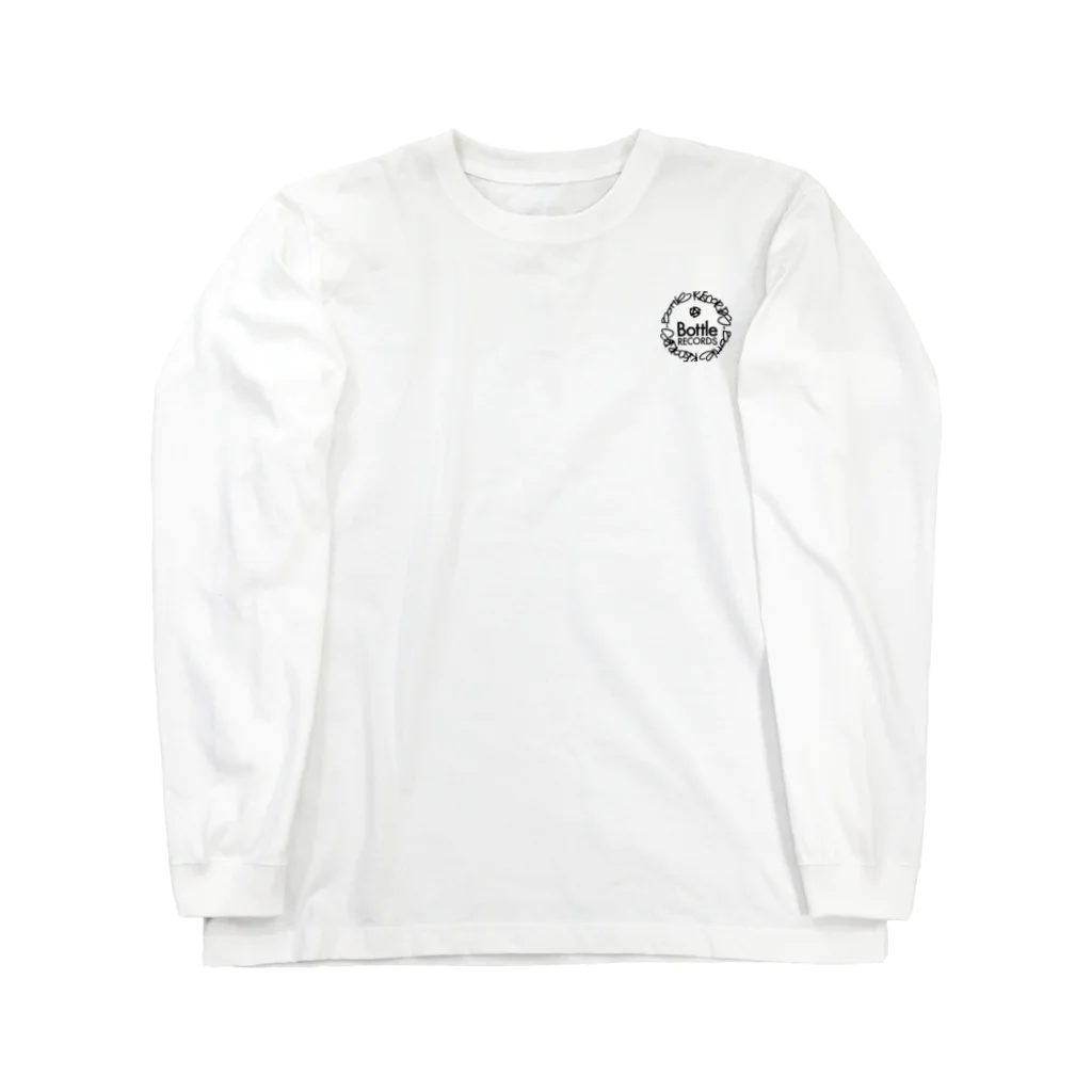 DJSNDのBOTTLE ロゴ 롱 슬리브 티셔츠