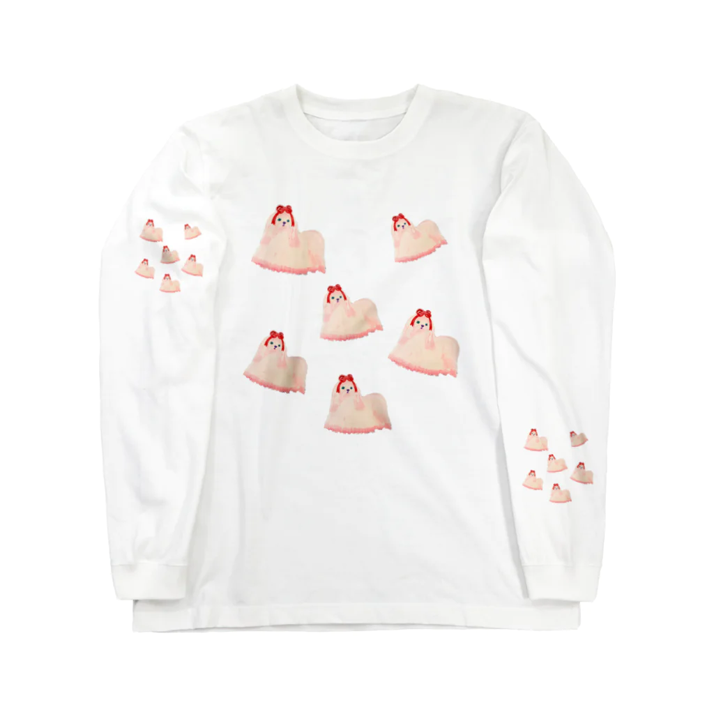 喫茶ミミのホイップクリーム犬 Long Sleeve T-Shirt