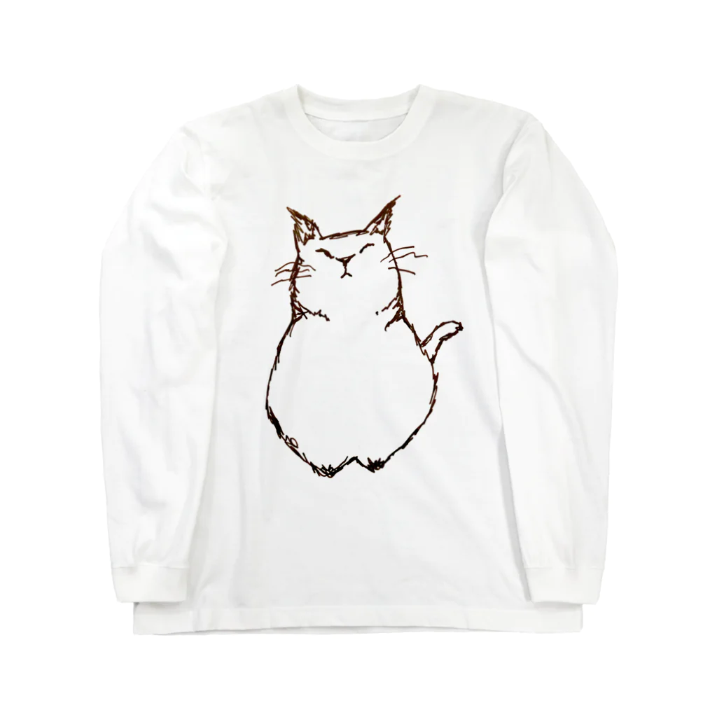 narudahausのデブ猫さん Long Sleeve T-Shirt