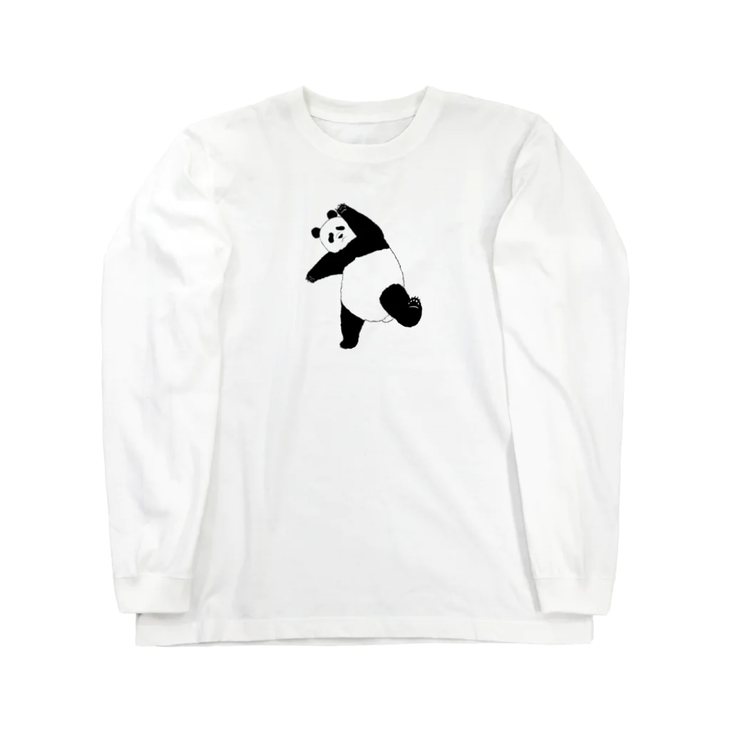 ユーナシラのパンダ　踊る Long Sleeve T-Shirt