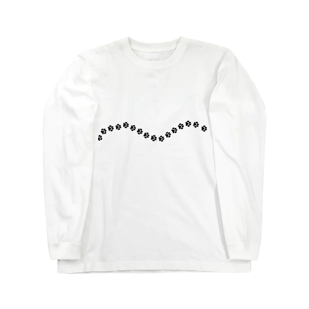 小鳥と映画館の猫に踏まれたわ 薄い色バージョン Long Sleeve T-Shirt