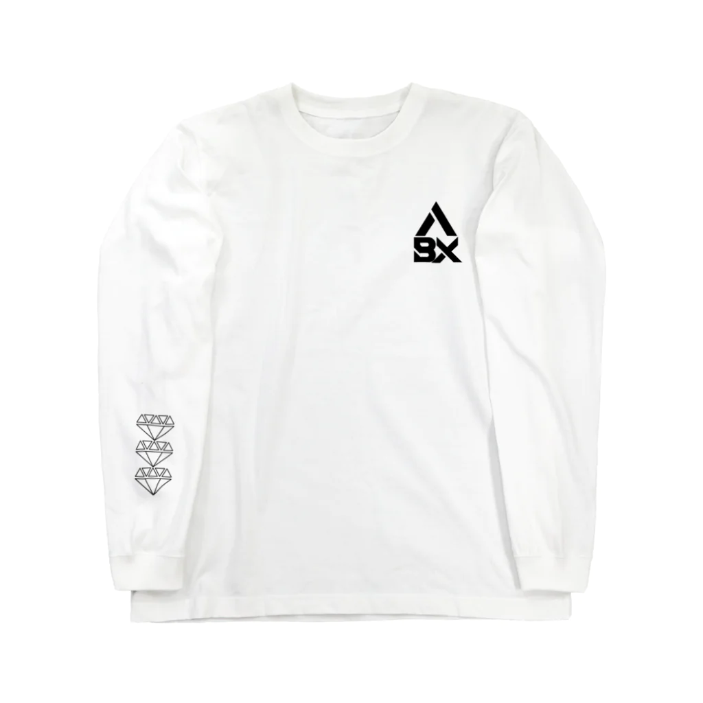 ABAX DIAMOND co.のABAX DIAMOND co. space logo 3point ロングスリーブTシャツ