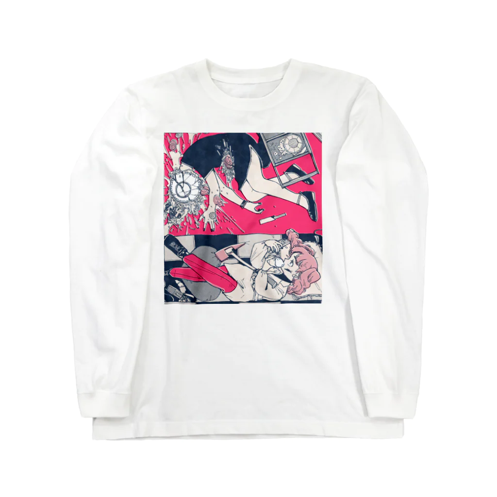 三月病のラーメン破壊 Long Sleeve T-Shirt