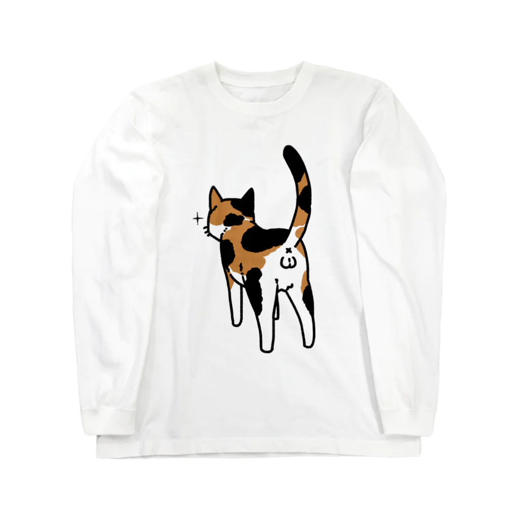 Riotoのねこけつω（三毛猫） Long Sleeve T-Shirt