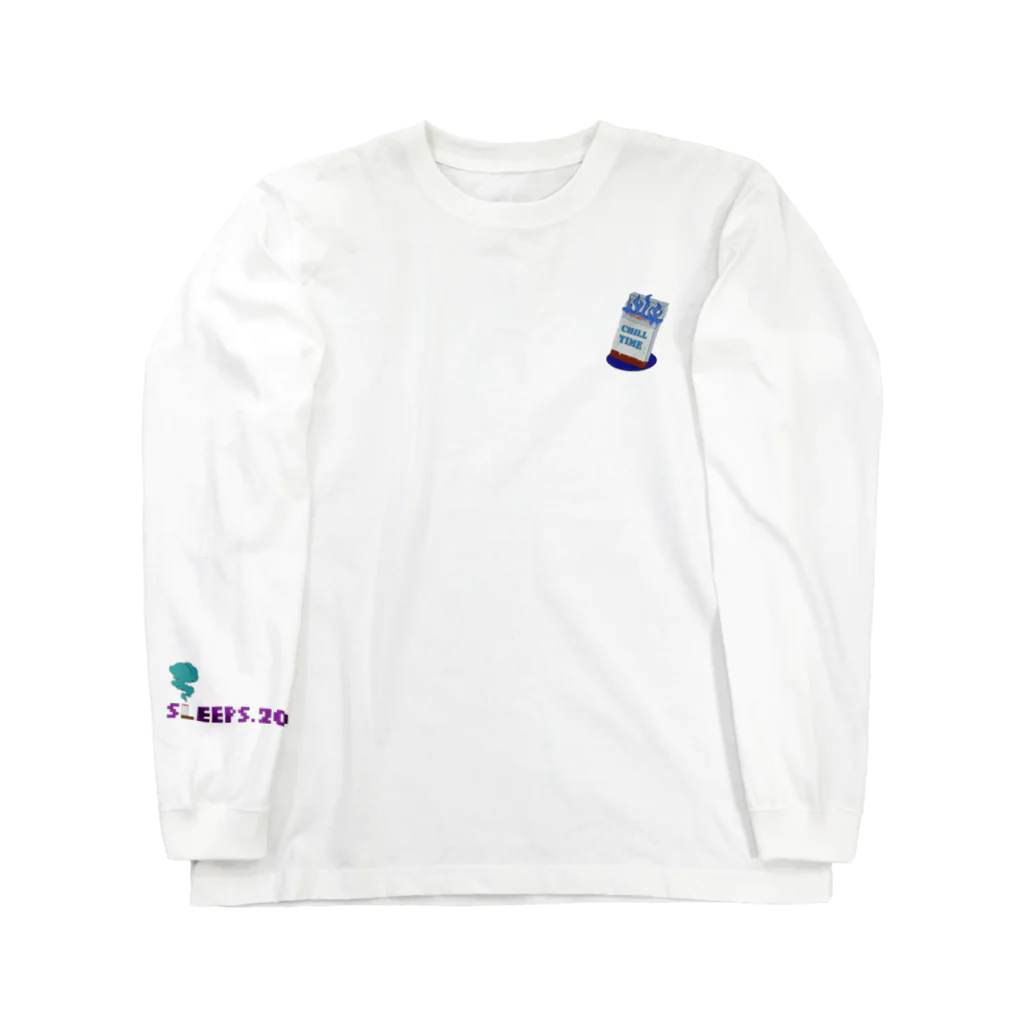 SLEEPS.20 のCHILL TIME タバコレトロロンT  Long Sleeve T-Shirt