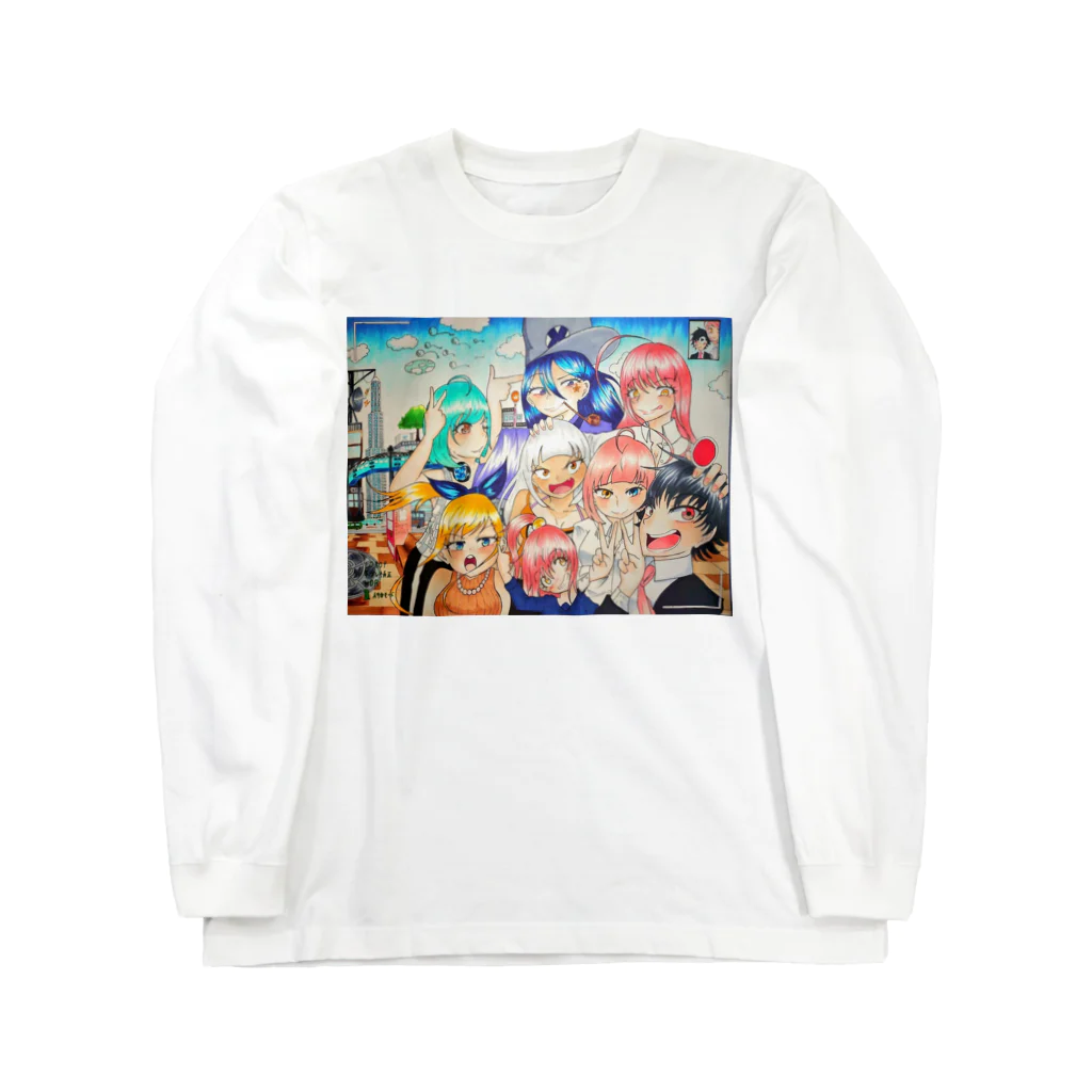 魂月の魂月ファミリー&つーちゃん Tシャツ Long Sleeve T-Shirt