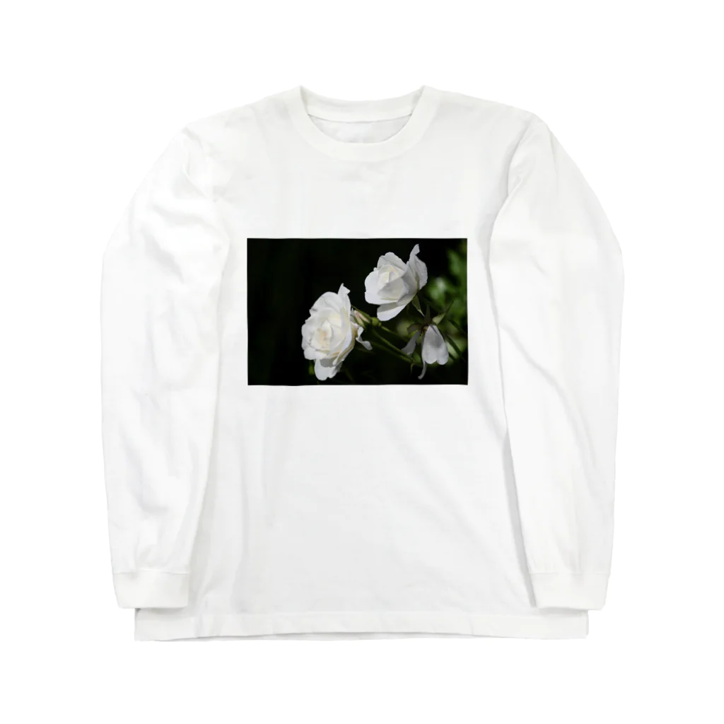 Yoshida07の純潔と純粋 ホワイトローズ "innocence and purity"  Long Sleeve T-Shirt