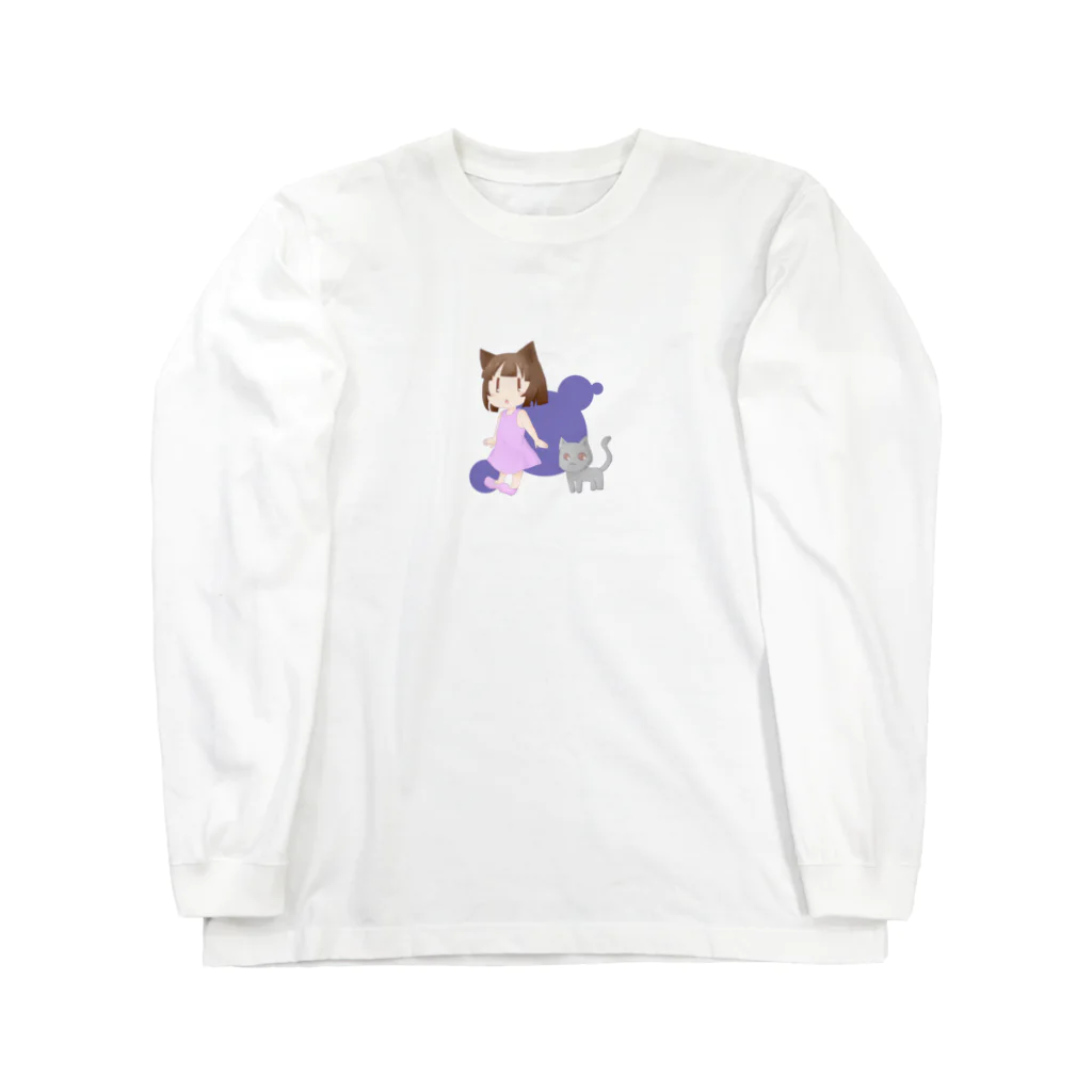 クロム堂のねこみみちゃん ロングスリーブTシャツ