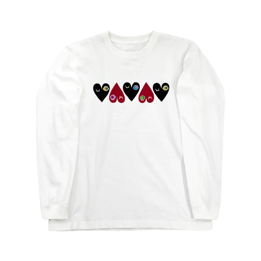 smilemiのWink Love Hearts Long Sleeve T-Shirt