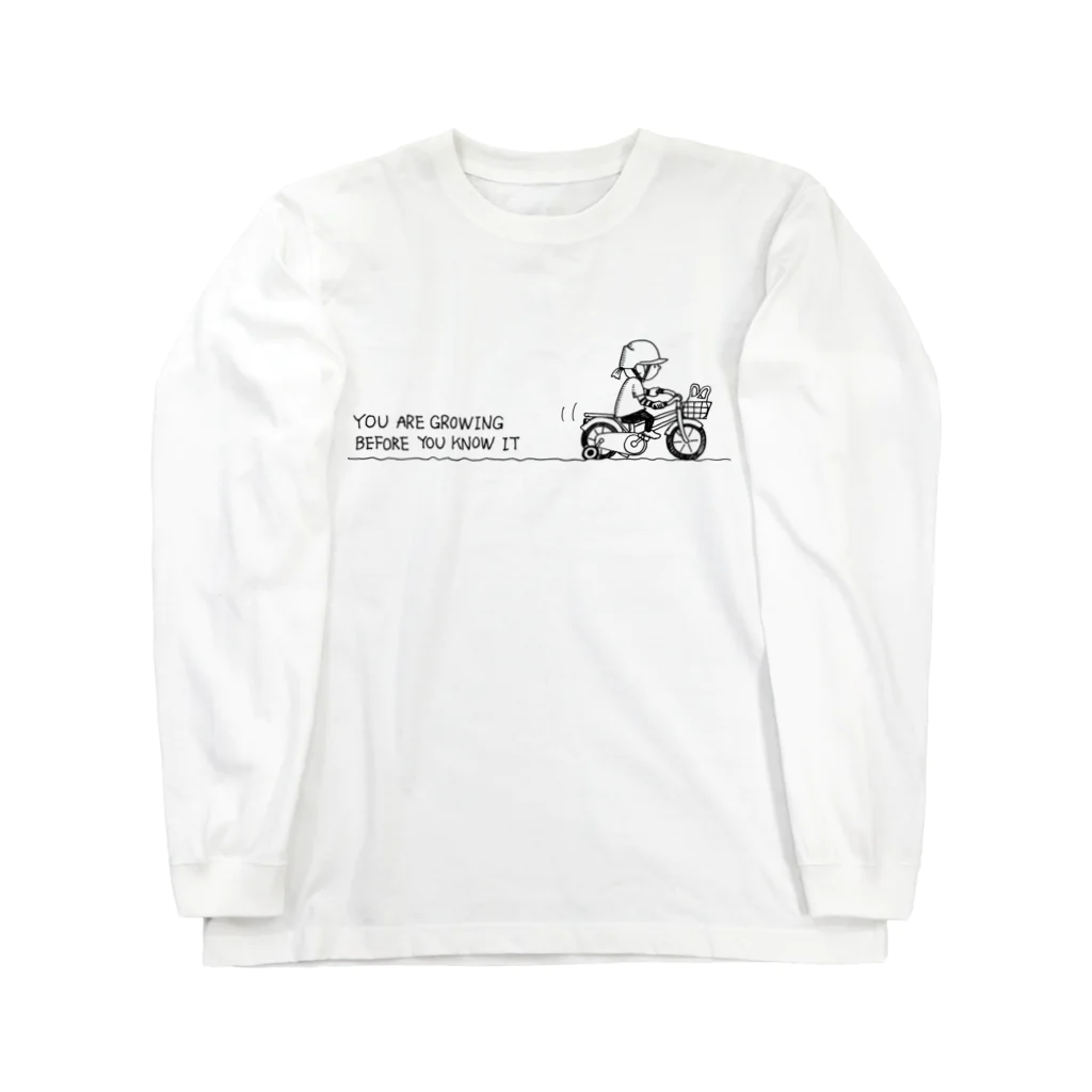 くらん堂の補助輪つき自転車 Long Sleeve T-Shirt