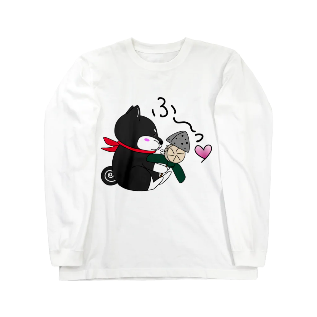 黒柴の梅吉でやんすのちゃっぶい季節にはおでんが1番！ Long Sleeve T-Shirt