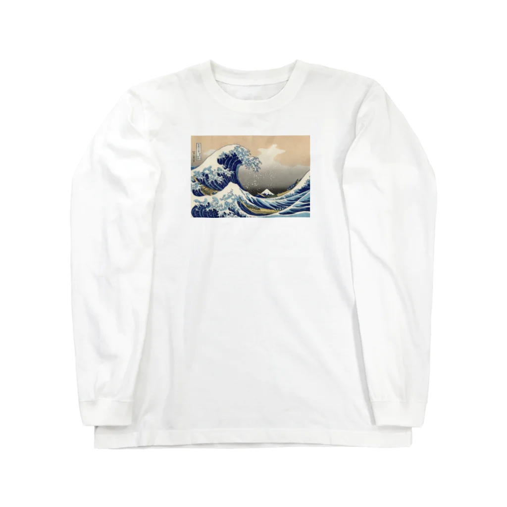 bileeの神奈川沖浪裏　THE GREAT WAVE ロングスリーブTシャツ