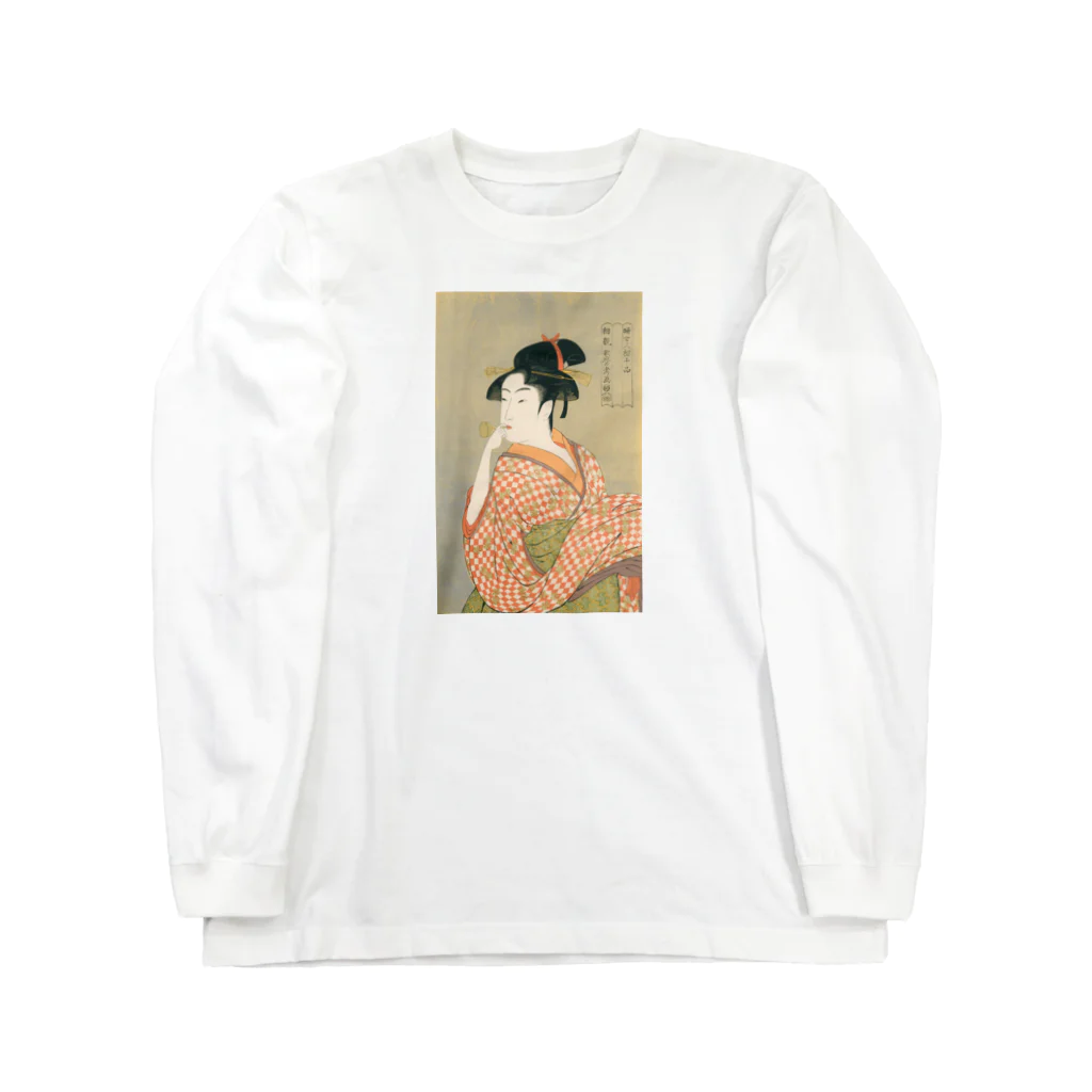 bileeのビードロを吹く娘　utamaro Long Sleeve T-Shirt