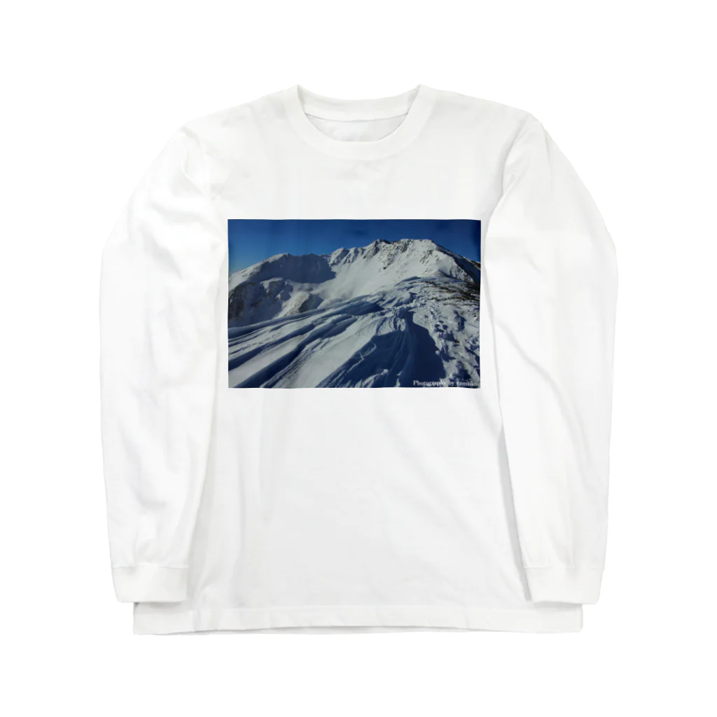MIM△made in mountainの厳冬期仙丈ヶ岳 ロングスリーブTシャツ