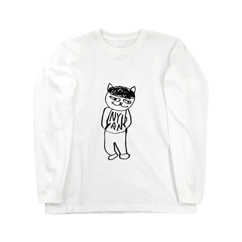 猫田ノミ子の野毛ねこ Long Sleeve T-Shirt