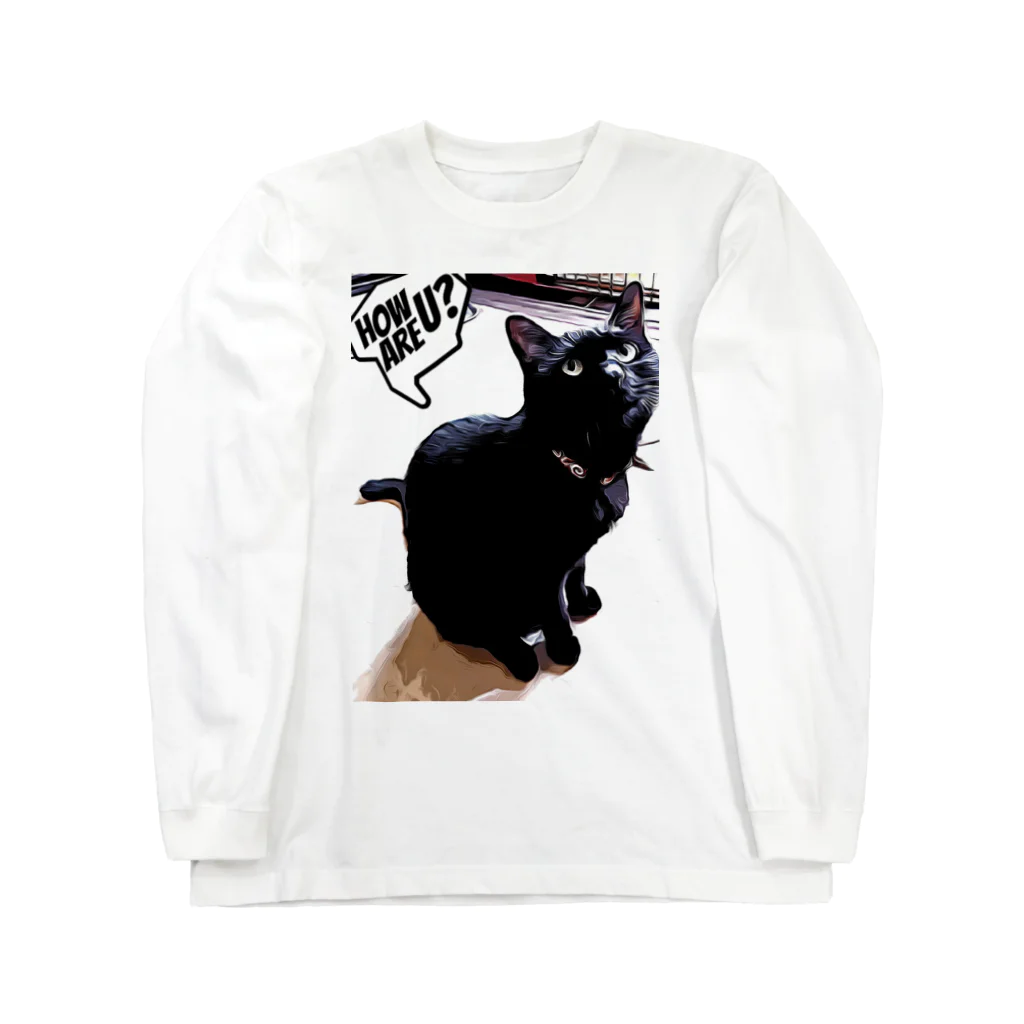 3Nyan's Mom 〜猫グッズ屋さん〜の元気にゃ？ Long Sleeve T-Shirt