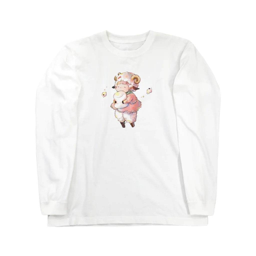 ひよこのショップのふよふよひつじ ロングスリーブTシャツ