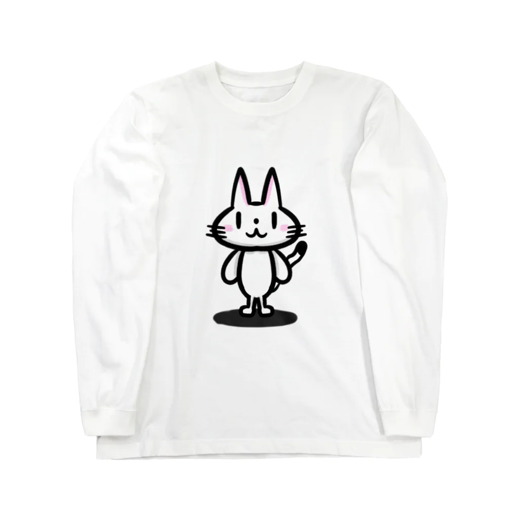 ここなつ55のゆるねこシンプル ロングスリーブTシャツ