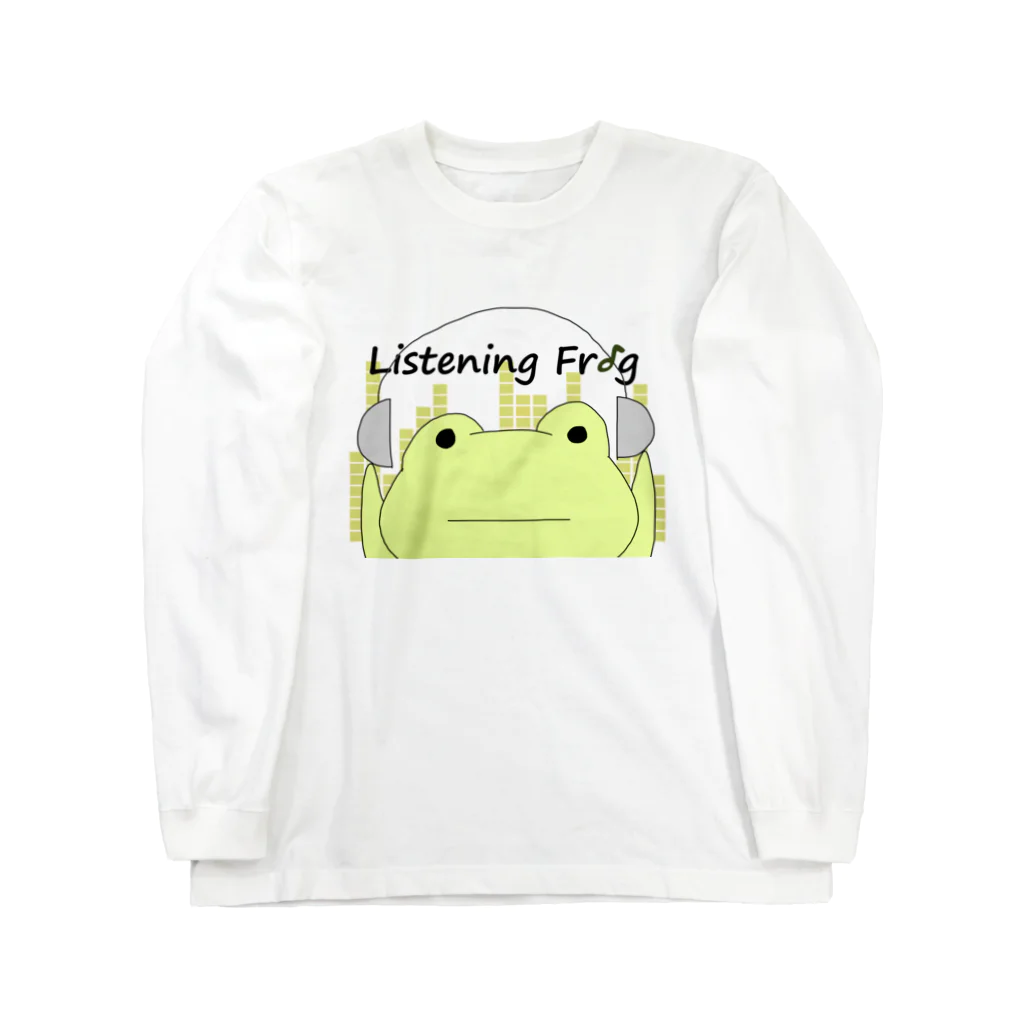 原知也、略してHaTo@作曲家のListening Frog ロングスリーブTシャツ