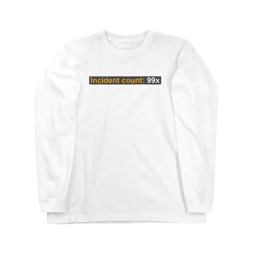 Simulator Racing Fun ShopのIncident count: 99x Long Sleeve T-Shirt