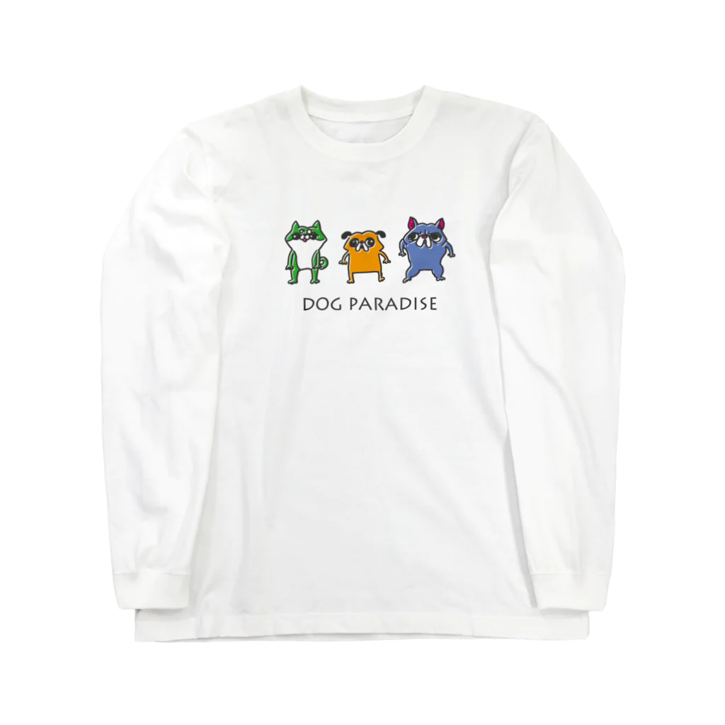 ノートのはじっこのDOG PARADISE ロングスリーブTシャツ