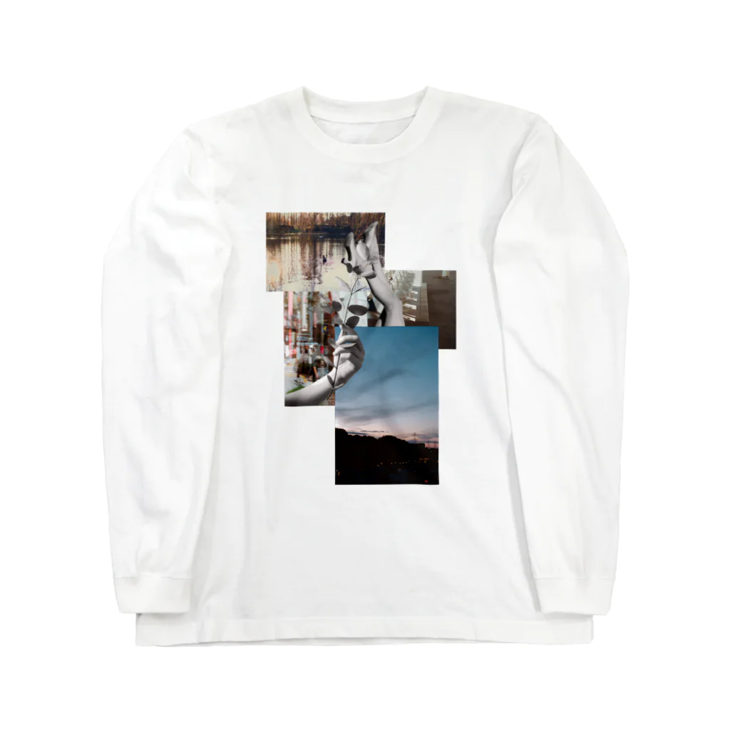 はぴふらのphoto×collage Long Sleeve T-Shirt