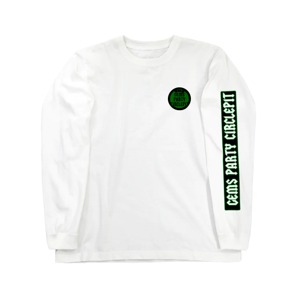 GPCPメーワクSHOPのGPCP CIRCLE LOGO D.GREEN ロングスリーブTシャツ