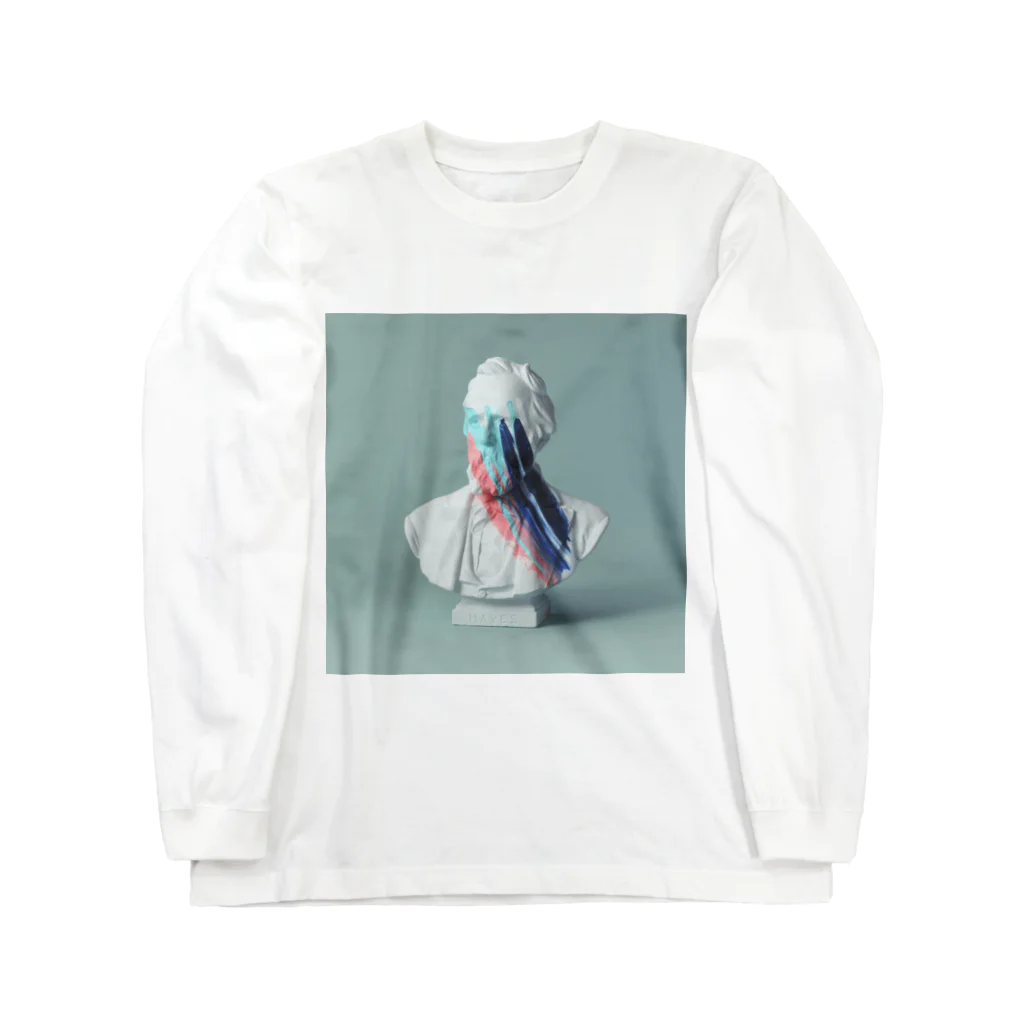 blankblackのpaint on Gypsum statue [01] Long Sleeve T-Shirt