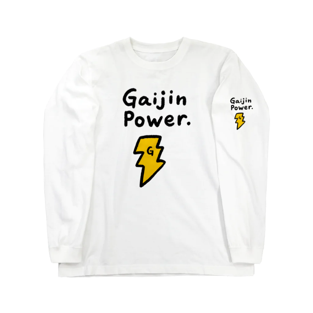 シェリーズワールドの外人パワー Gaijin Power ロングスリーブTシャツ