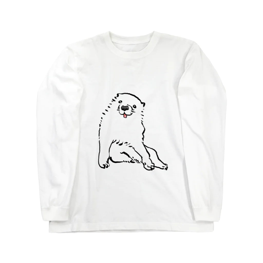 ふくふく商店の長沢芦雪の「あの犬」 ロングスリーブTシャツ