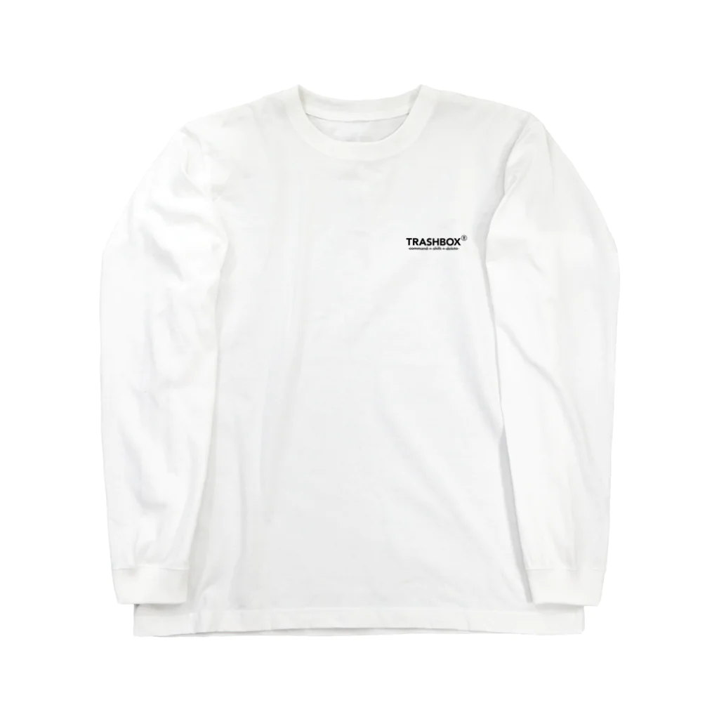 Trash BoxのLong T-shirt White. "Alien" ロングスリーブTシャツ