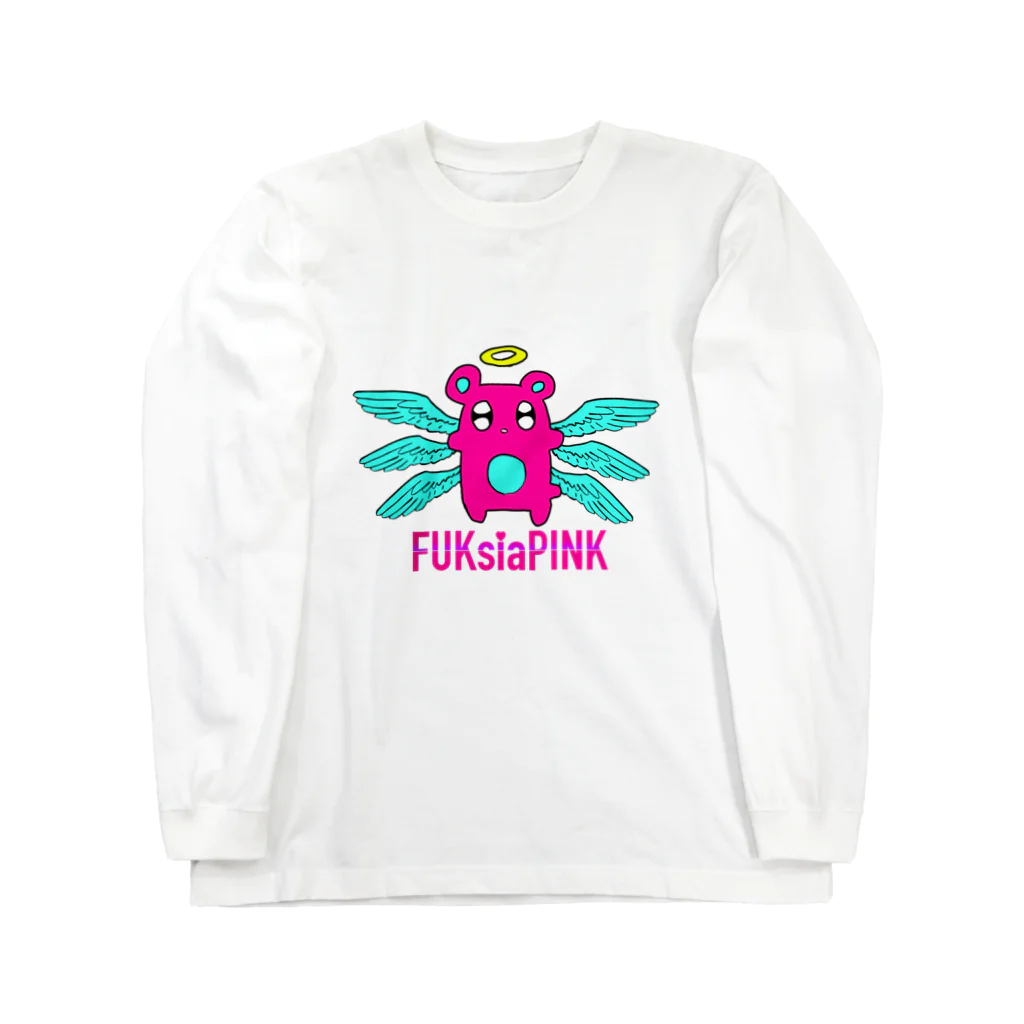 FUKsia_pINKの大天使クマエル ロングスリーブTシャツ