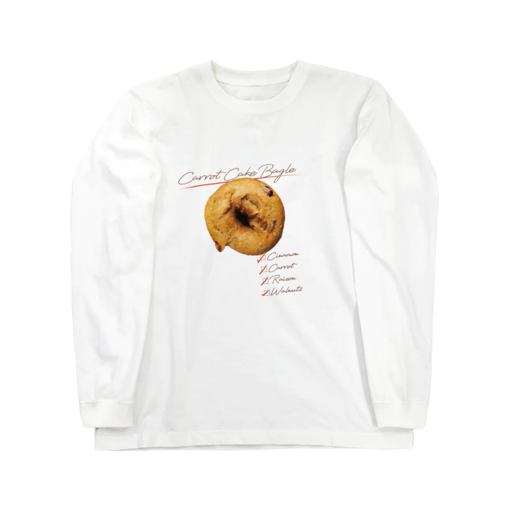 RomanticFoodieのシナモンレーズンキャロットベーグル Long Sleeve T-Shirt