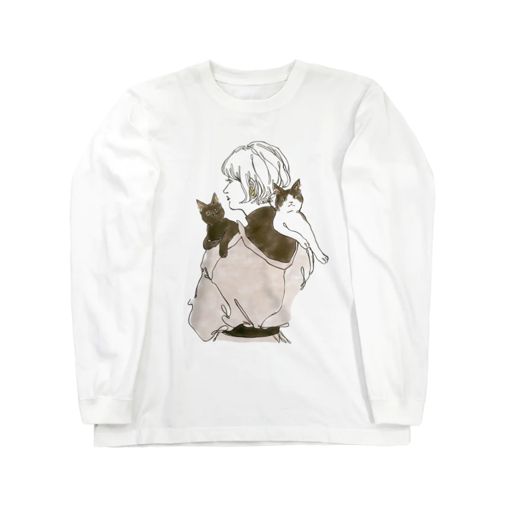 Rina.のhachi to koma ロングスリーブTシャツ