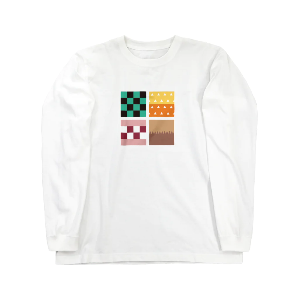 シャラクのカラフルキューブ Long Sleeve T-Shirt