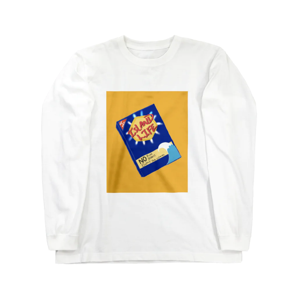 makiのIsland life/ yellow ロングスリーブTシャツ