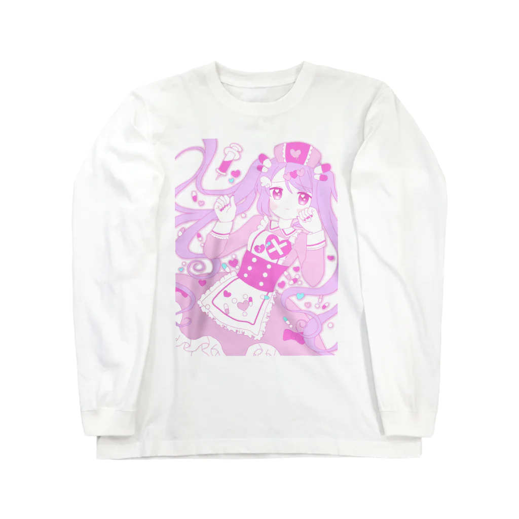 かわいいもののおみせ　いそぎんちゃくのゆめかわナースちゃん Long Sleeve T-Shirt