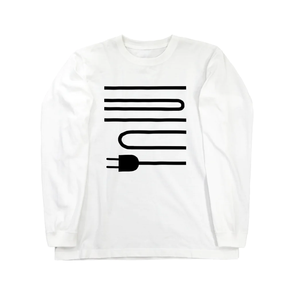 日々碌ストアの充電 Long Sleeve T-Shirt