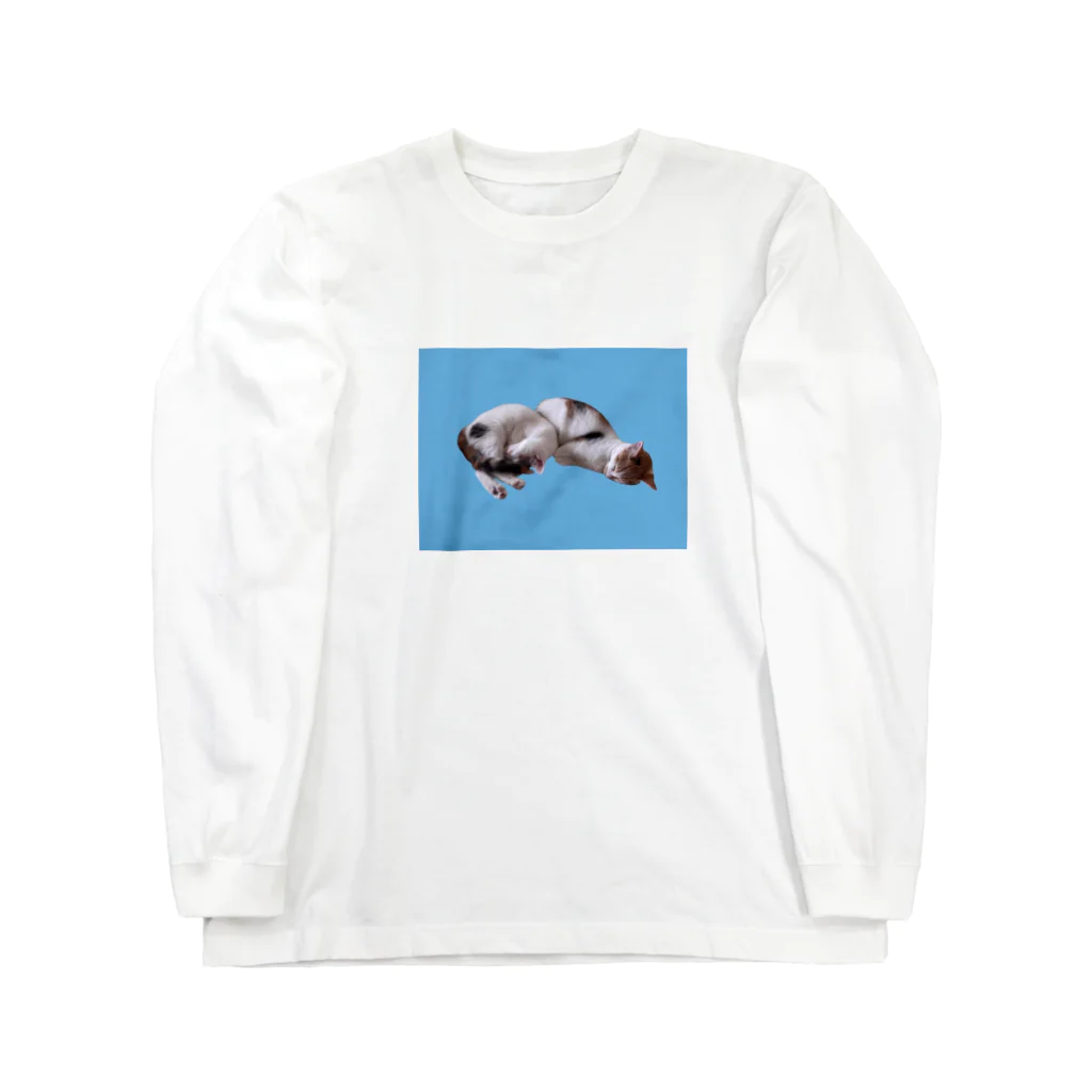 ニャーニャーとヤーヨのなかよくねむる猫 / ニャーニャーとヤーヨ Long Sleeve T-Shirt