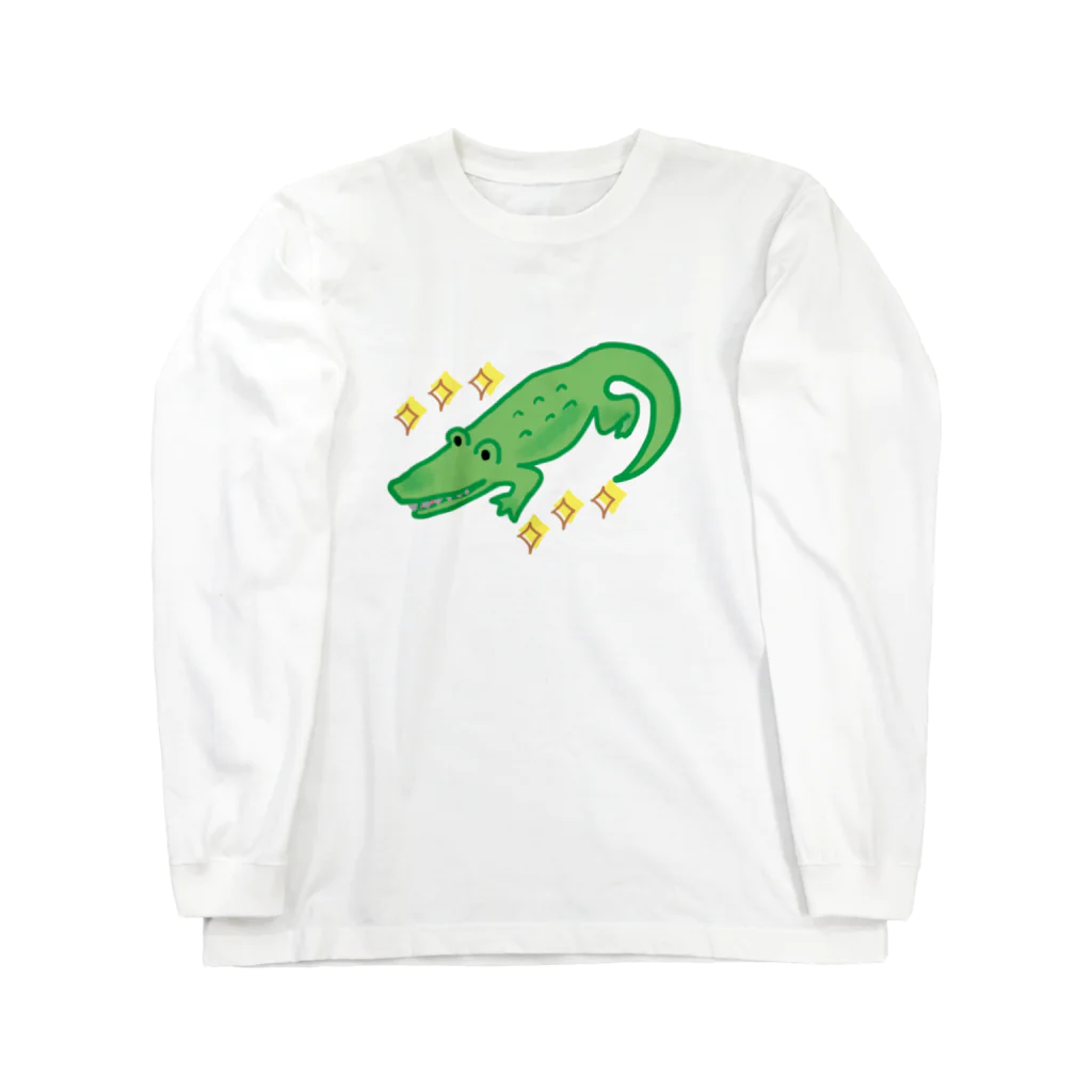 ちょこっとSHOPのわにくん Long Sleeve T-Shirt