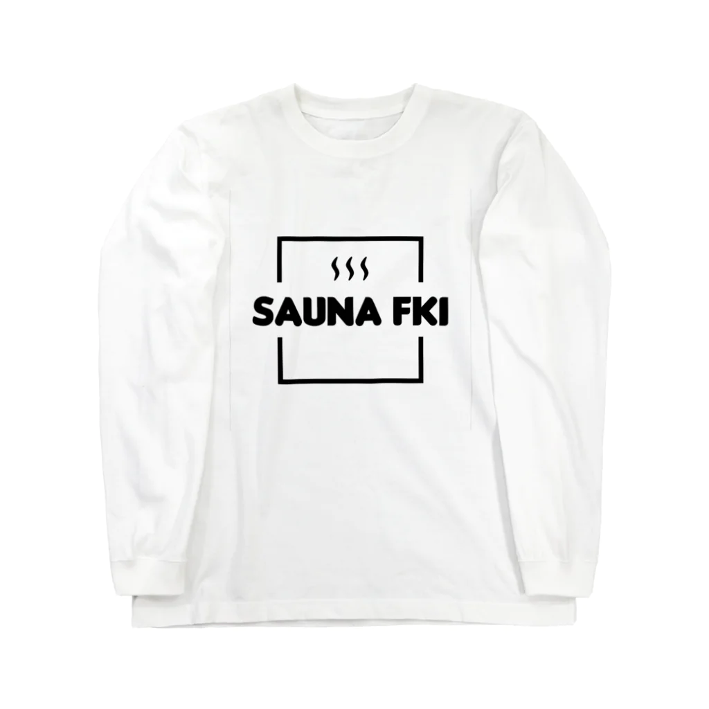 SAUNA FKI／サウナ福井のSAUNA FKI/サウナ福井 ビッグロゴ ロングスリーブTシャツ