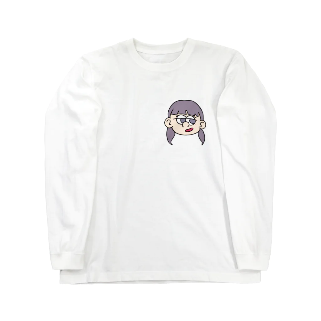 potapotaの憎たらしい感じの女 ロングスリーブTシャツ