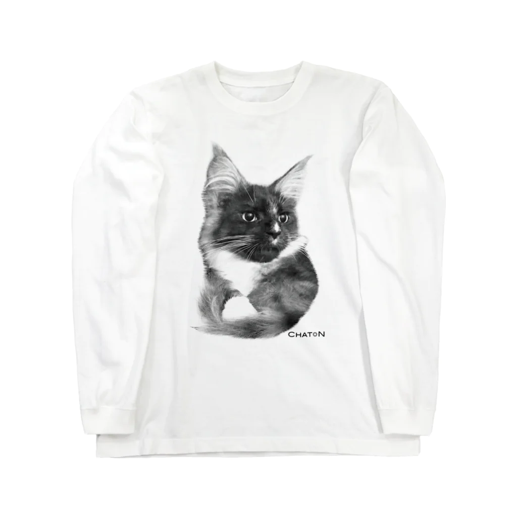 CHATONのメインクーン☆LaLa　ロングスリーブTシャツ Long Sleeve T-Shirt