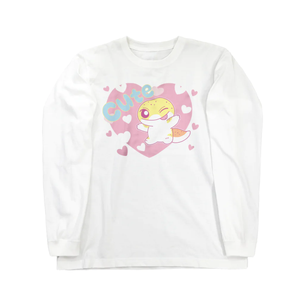 レオパとニシアフのケニーレインローズのcuteケニー服 ロングスリーブTシャツ