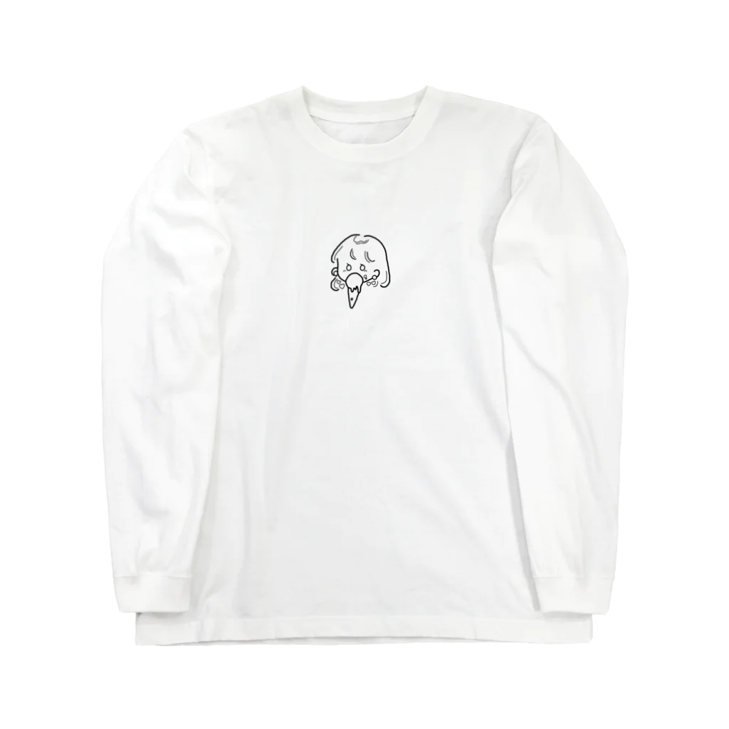 にいつえりかの恋はアイスクリーム モノクロ Long Sleeve T-Shirt