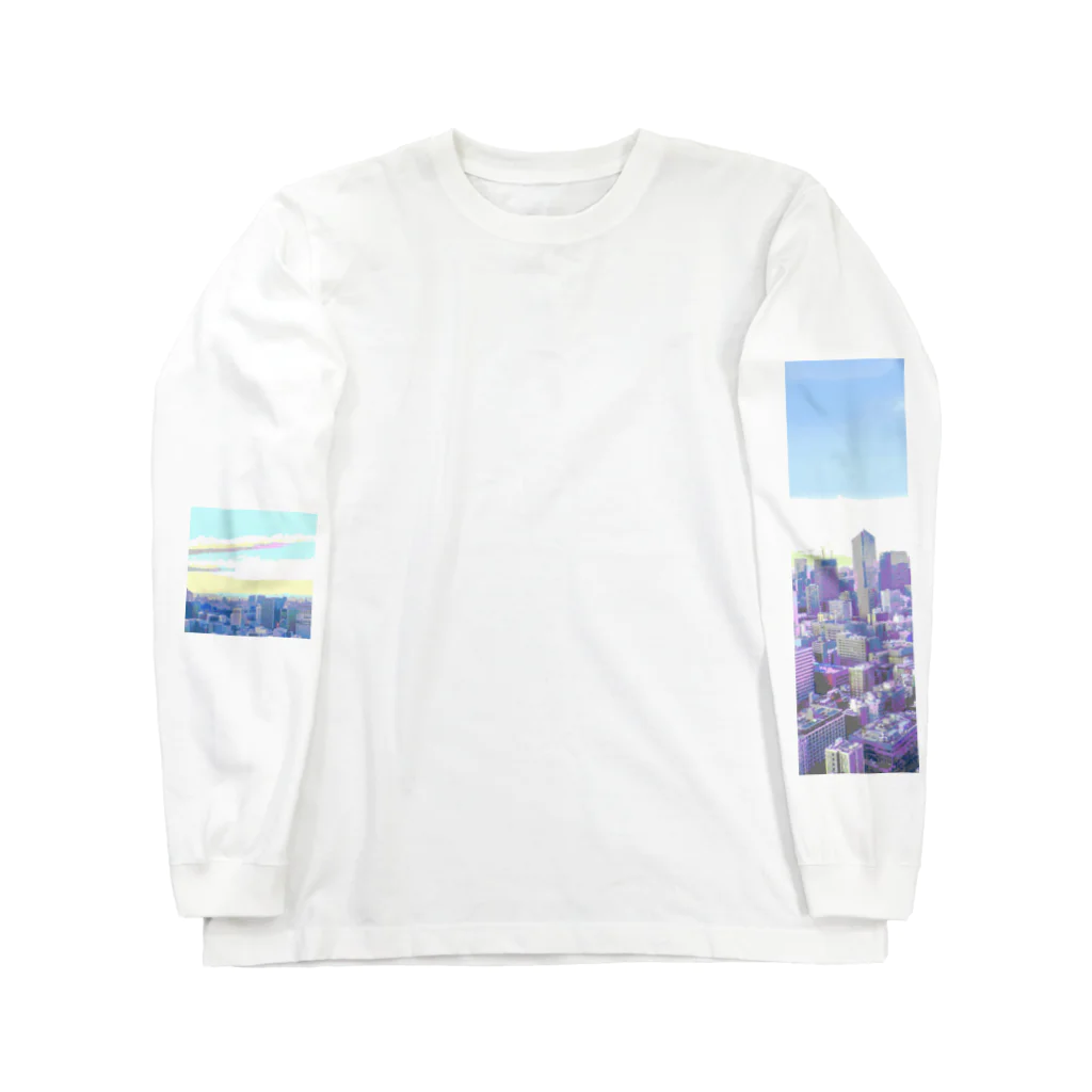 そらまめの眠そうな色の街 Long Sleeve T-Shirt