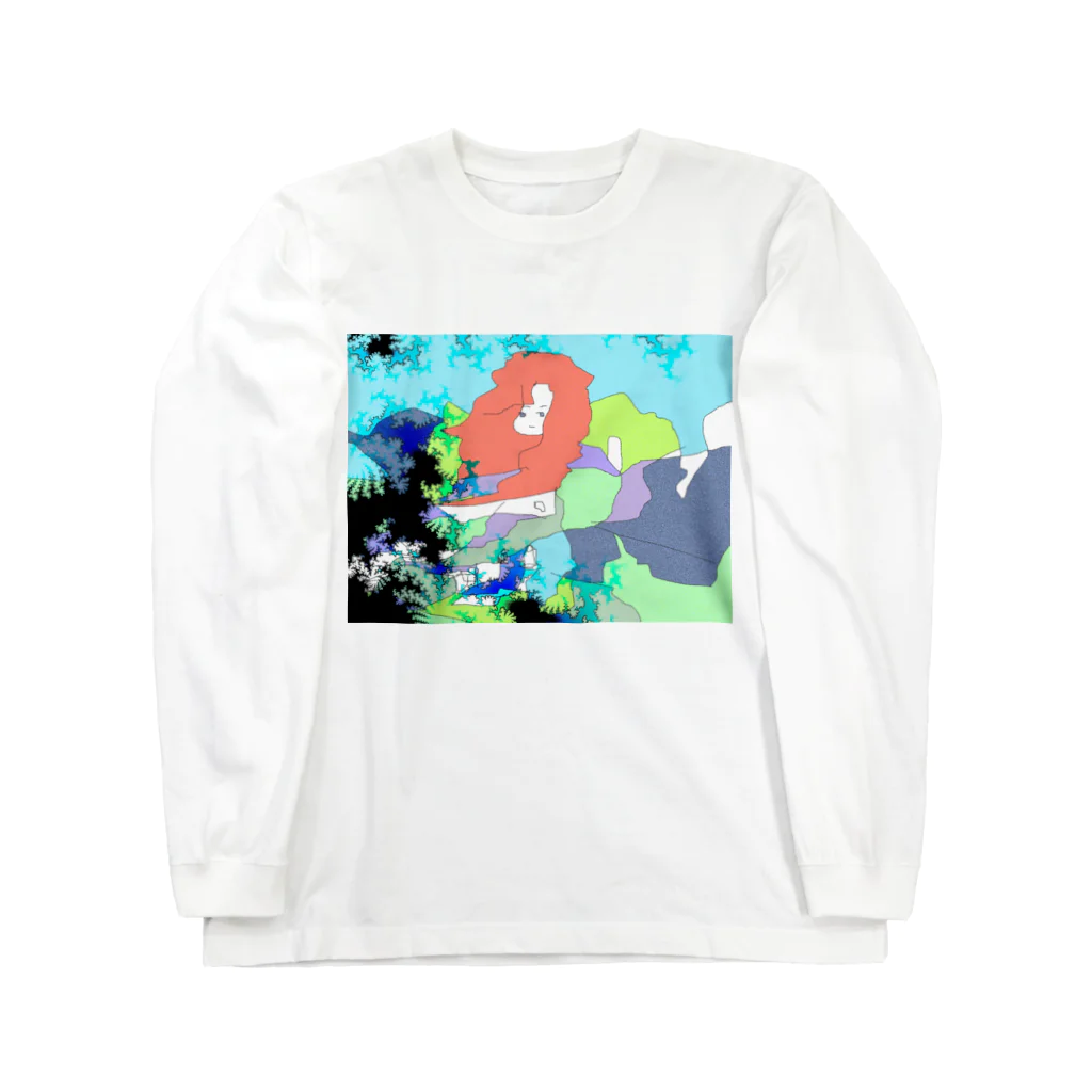 水草の意味わからん系ガール Long Sleeve T-Shirt