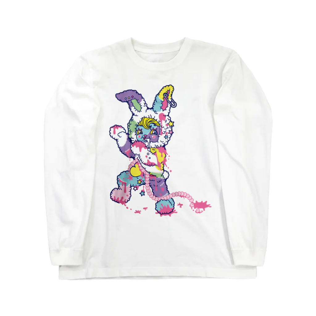 Cɐkeccooのうさぎのラビ★スリラーハロウィン-ゾンビ-パステル Long Sleeve T-Shirt