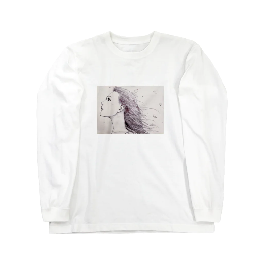 足立和平の部屋の春の風 Long Sleeve T-Shirt