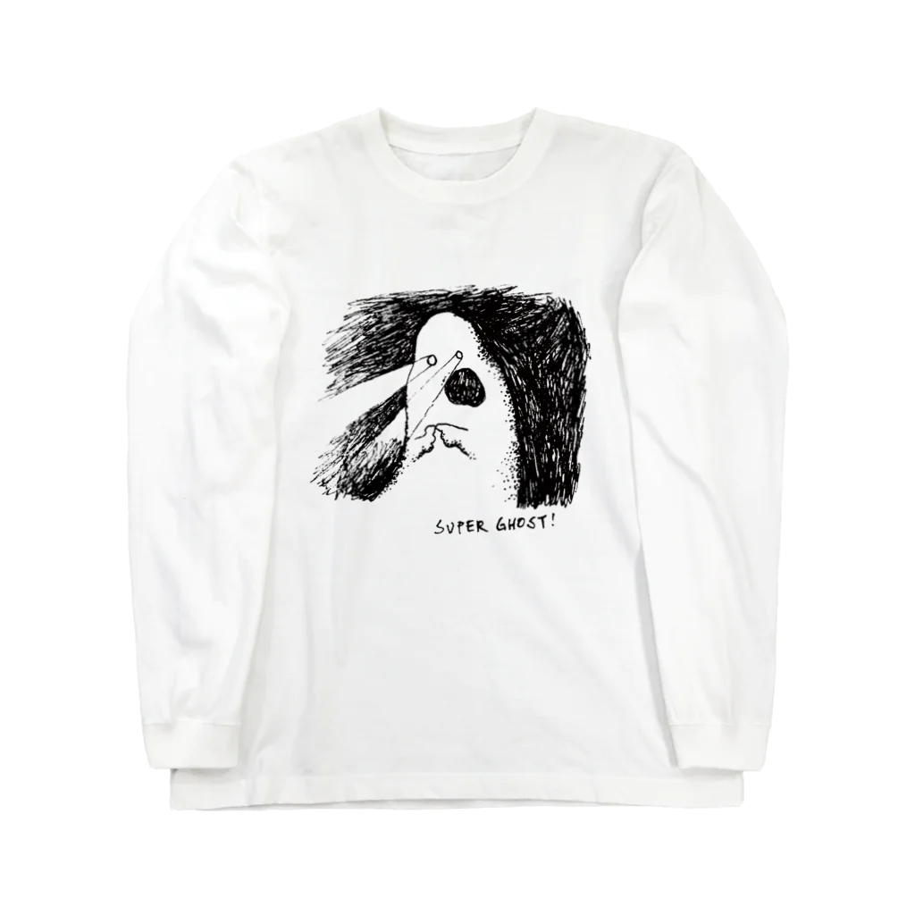 Merry Christmas ShopのSuper Ghost Long Sleeve T-Shirt